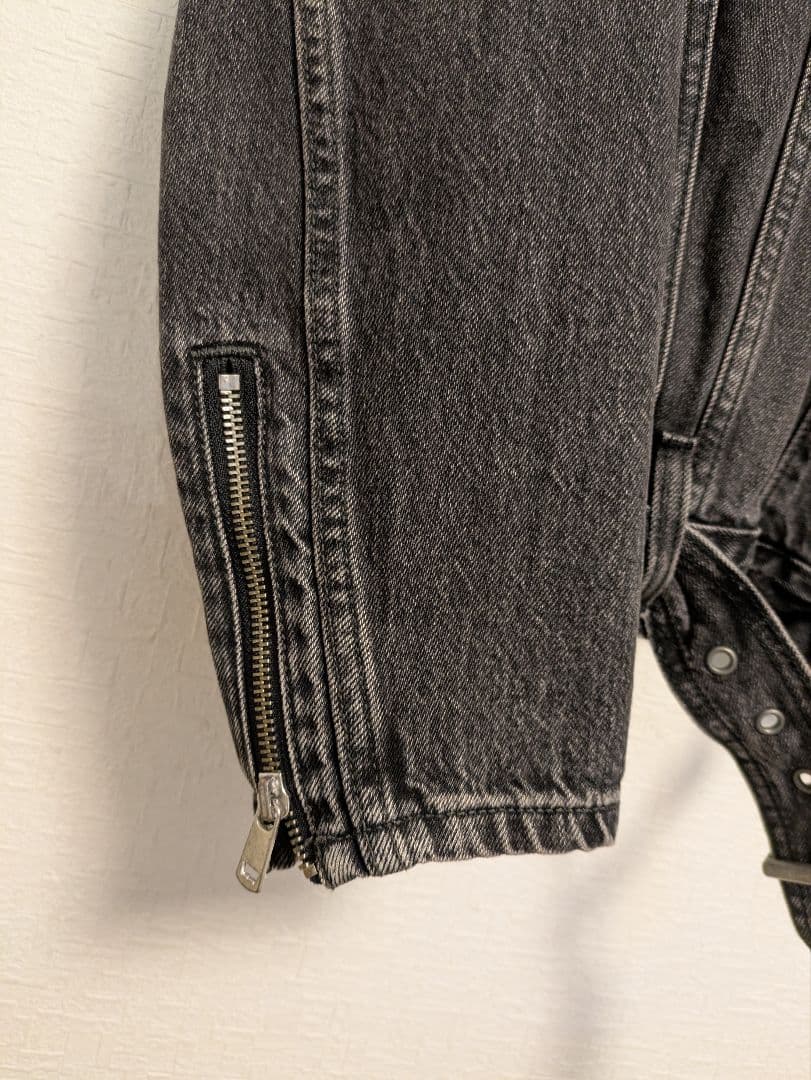 リーバイスプレミアム　ブラックデニムライダージャケット M