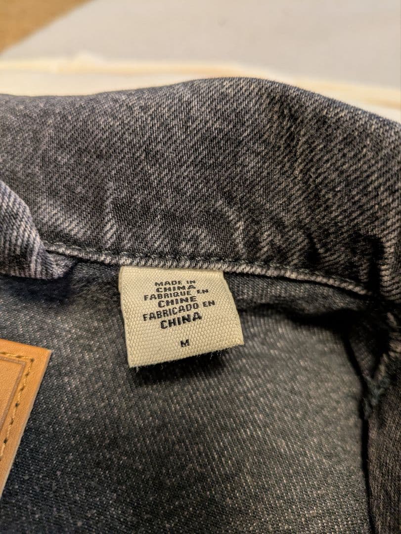 リーバイスプレミアム　ブラックデニムライダージャケット M