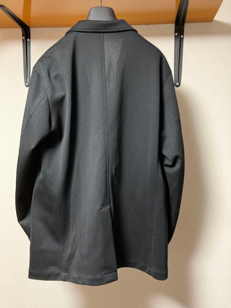 Tap water グラフペーパー　ブラック ダブルブレストジャケット