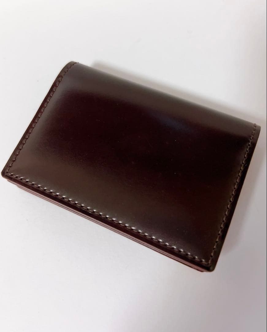 ガンゾ　GANZO 名刺入れ　カードケース　ブラウン　馬革　未使用品