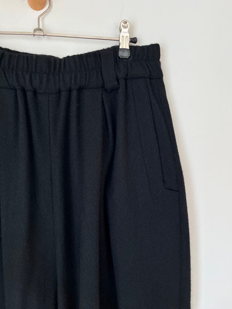atelier naruseアトリエナルセ◼︎ウールフラノガウチョパンツ◼︎ブラック