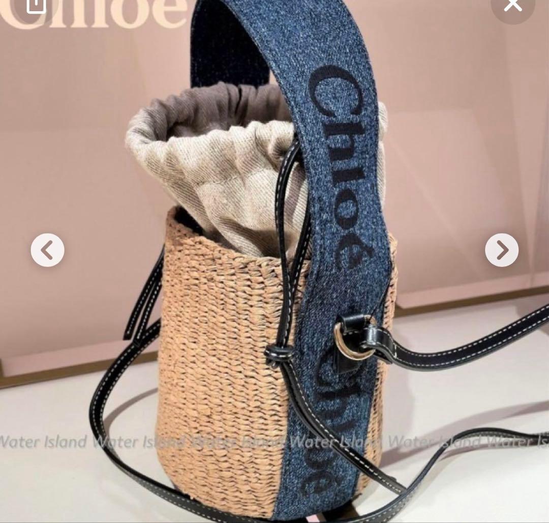 Em ᙏ̤̫͚♡新品♥Chloe♥デニムカゴバック♥トートバック大人気♥