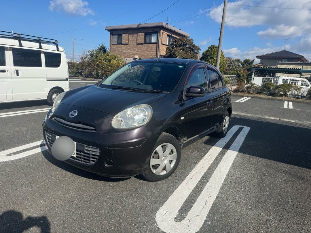 日産　マーチ タイヤバリ山！鍵2つ！福岡