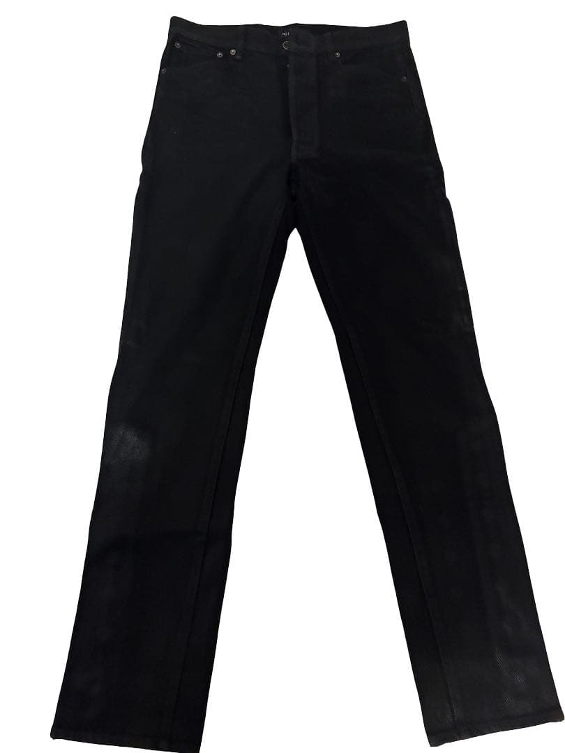 パンツ no mass prod 008GLM WAXED DENIM JEANS