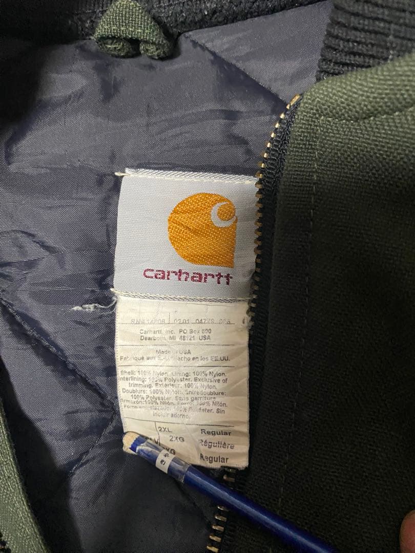 希少　USA製　Carhartt ダークグリーン　ダックベスト　カーハート❤️❤️❤️