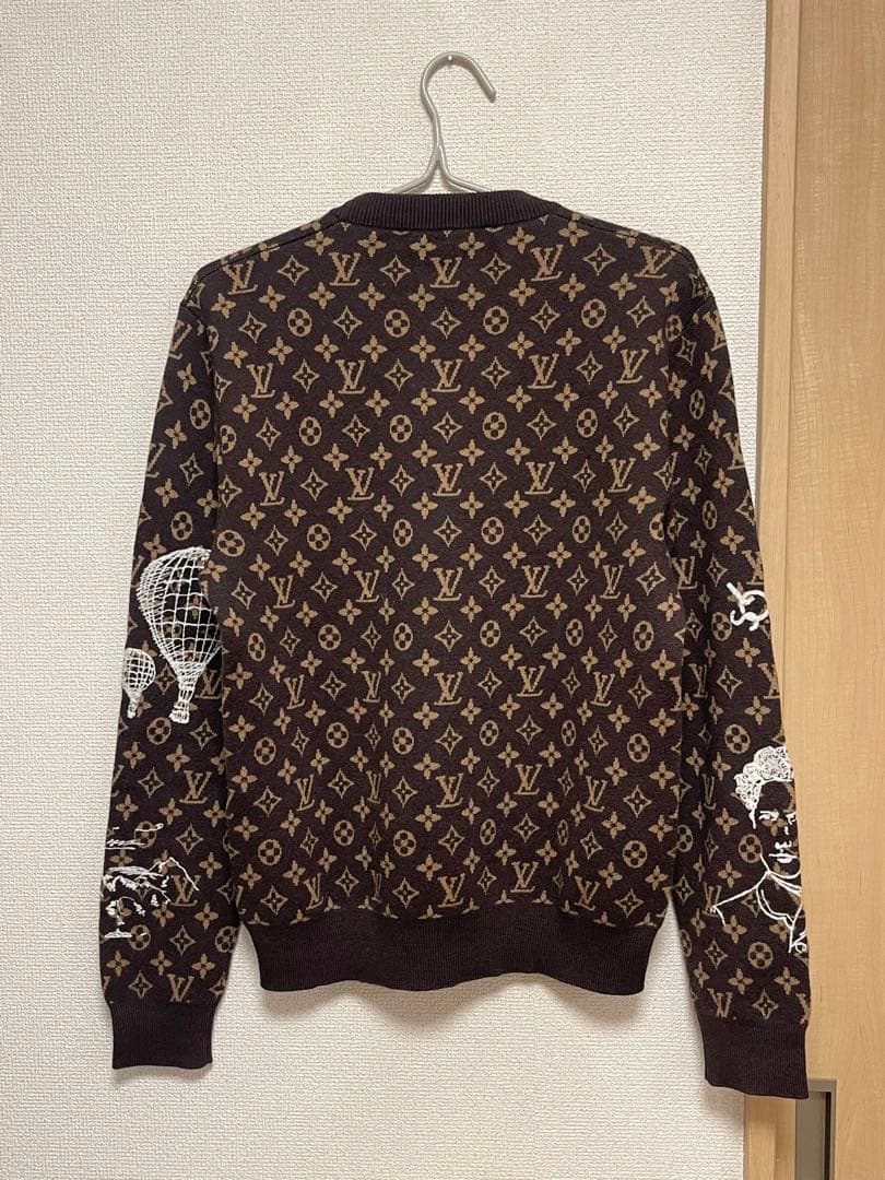 【⭐︎値下げ中】ルイヴィトン 刺繍 モノグラム クルーネック ニット 美品