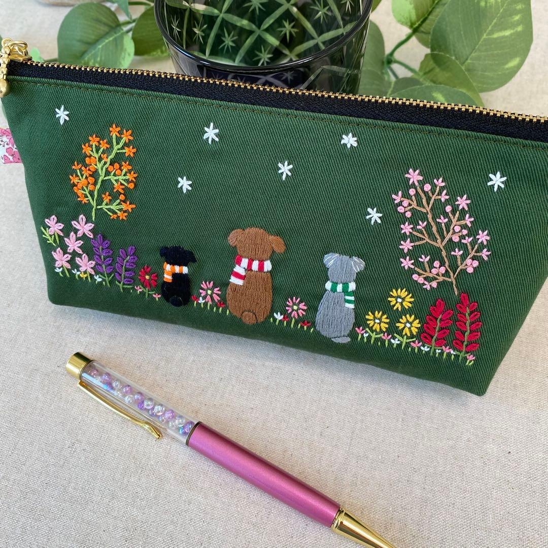 ＊まつぼっくり＊オーダー　トートバッグ＆ペンケース