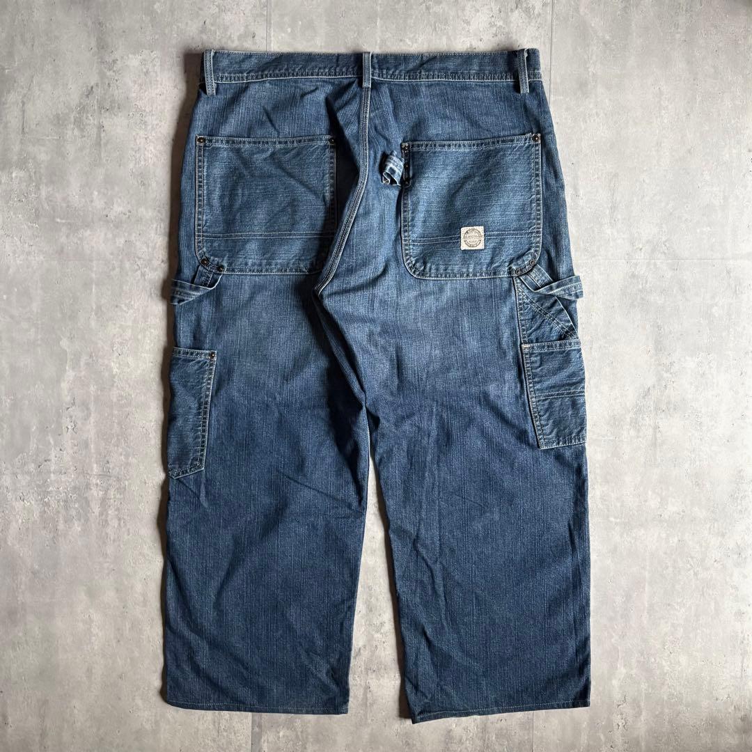 【90s polo jeans】バギーデニムパンツ　ダブルニー　極太　y2k