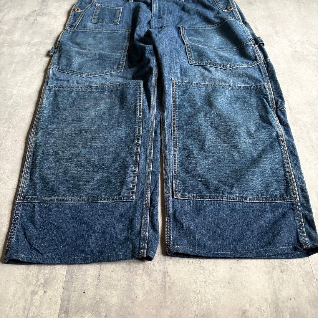 【90s polo jeans】バギーデニムパンツ　ダブルニー　極太　y2k