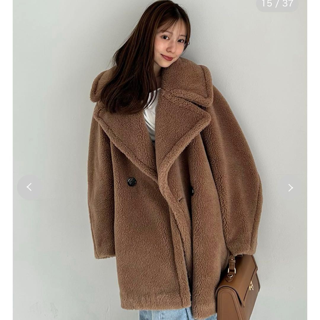 frayid ECOPELボアミドルコート