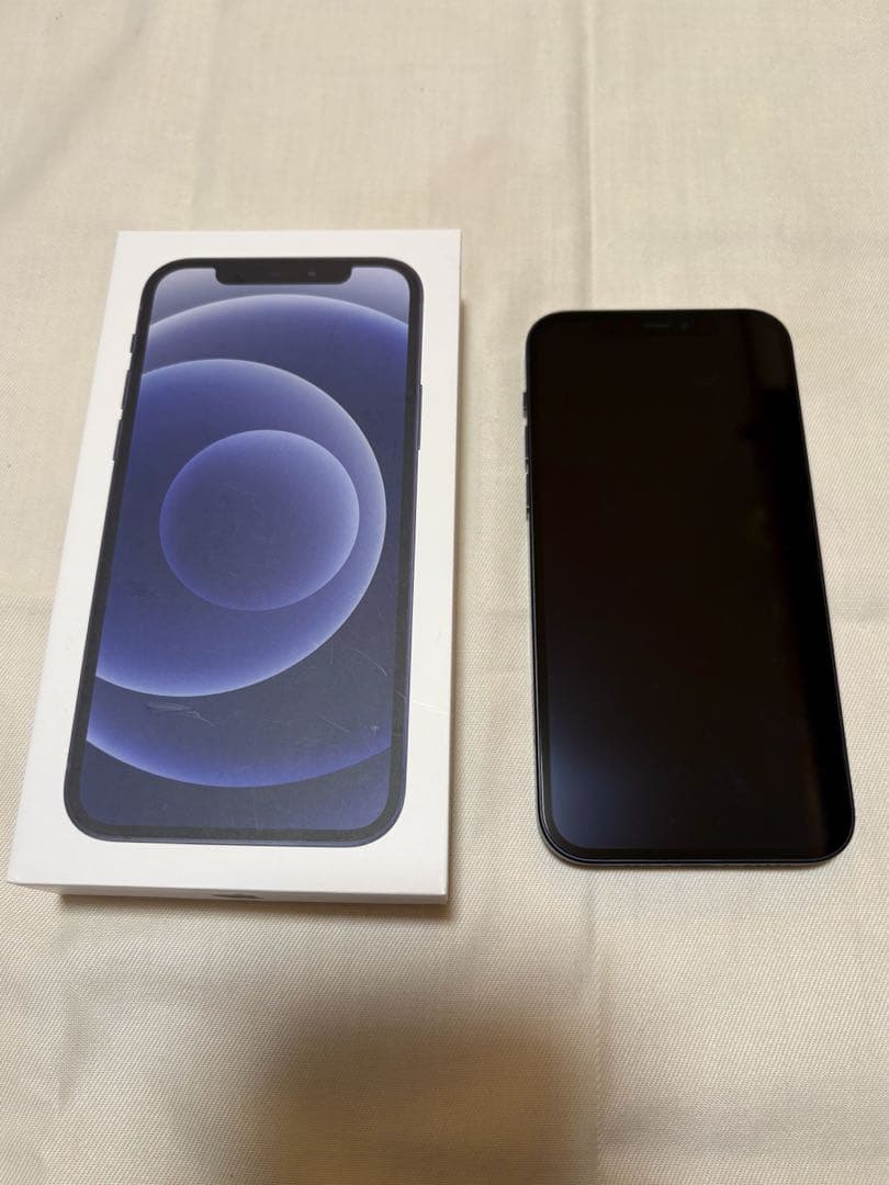 Apple iPhone 12 ブラック　本体 64GB 箱付き　美品