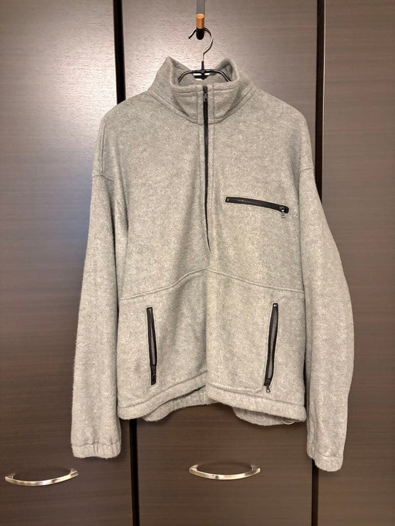 AURALEE シルクフリースハーフジップP/O A25AP02SF size3