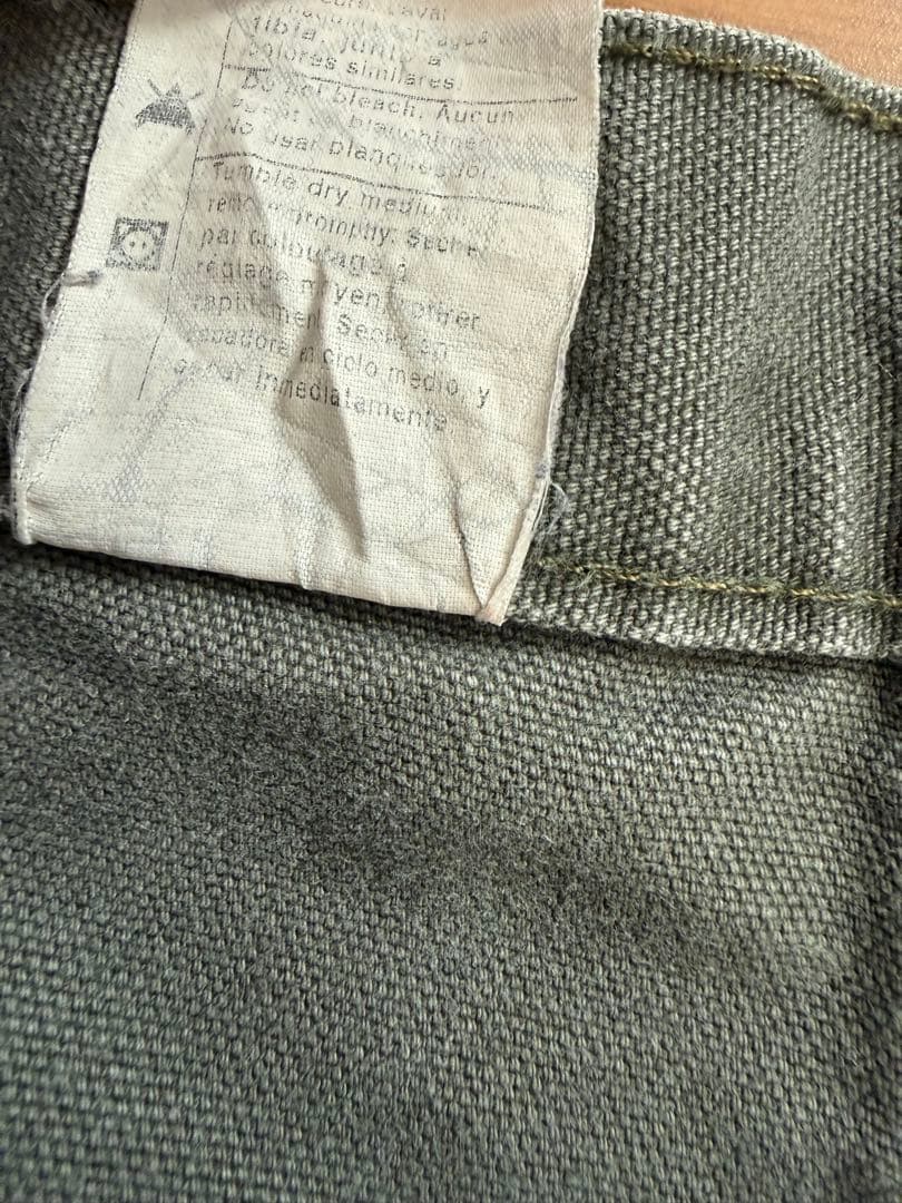 00s carhartt ペインター　ダッグ地パンツ　カーキ系 W44 L32