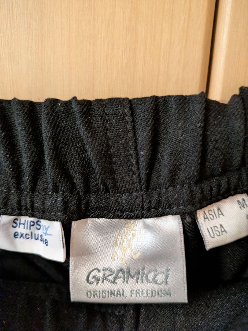 SHIPS any別注 GRAMICCI ウールライクルーズテーパードパンツ