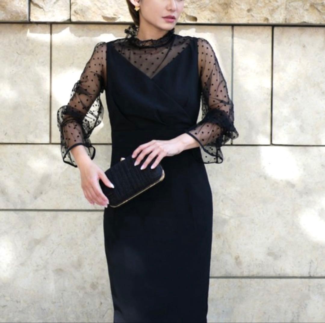 美品　My shawty moana lace pencil dress