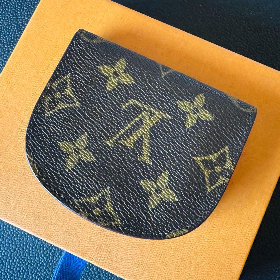 LOUIS VUITTON モノグラム ポルトモネ グゼ ケース 外観美品