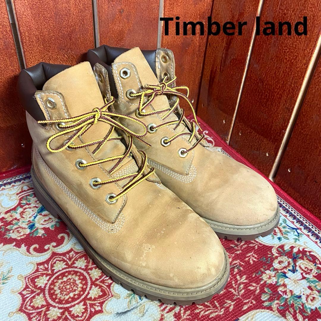 Timber land 6インチプレミアムブーツ　イエロー　24.5 12909