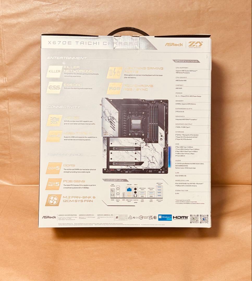 ASRock X670E Taichi Carrara AM5マザーボード