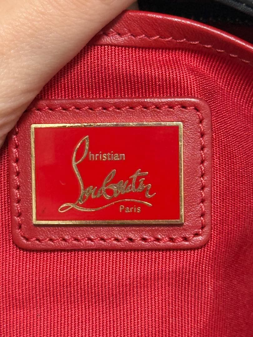 クリスチャンルブタン クラッチ ショルダー バッグ スタッズ スパイク