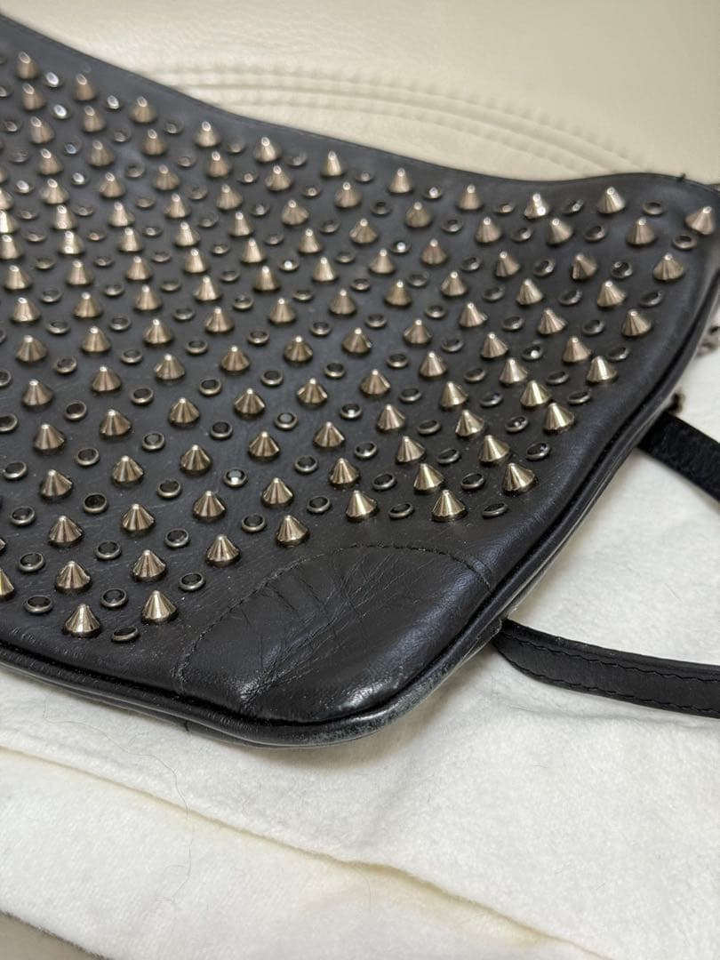 クリスチャンルブタン クラッチ ショルダー バッグ スタッズ スパイク