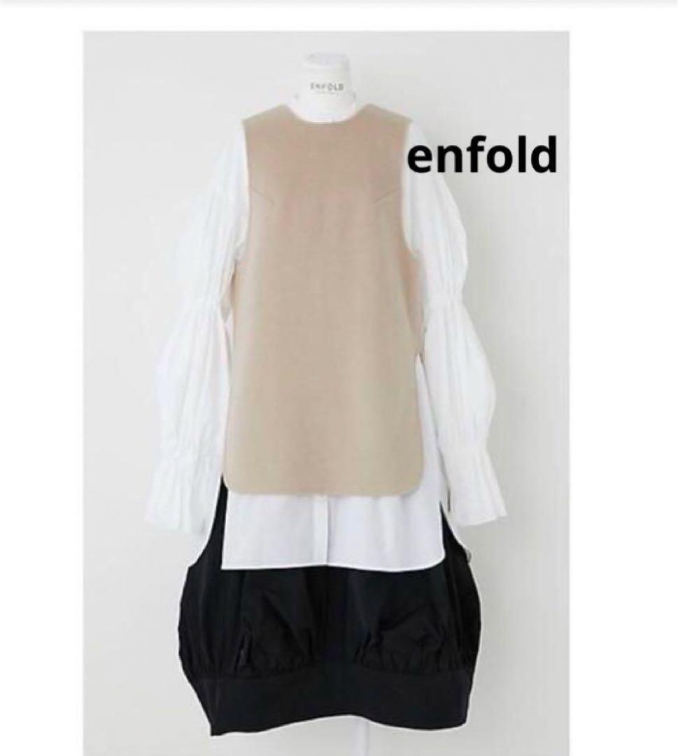enfold 21aw シャルムダブルフェイス プルオーバー38
