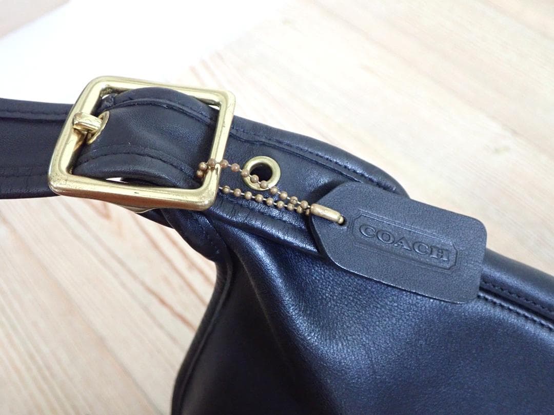 COACH オールドコーチ ドラム型 9085 オール本革レザーショルダーバック