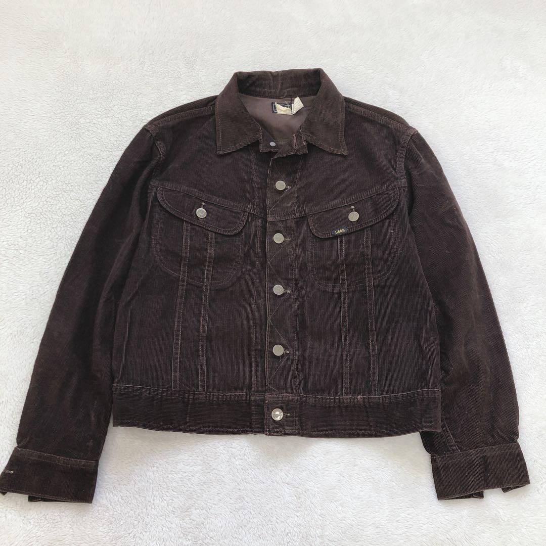 【70sヴィンテージ】Lee コーデュロイジャケット M 茶 希少サイズ