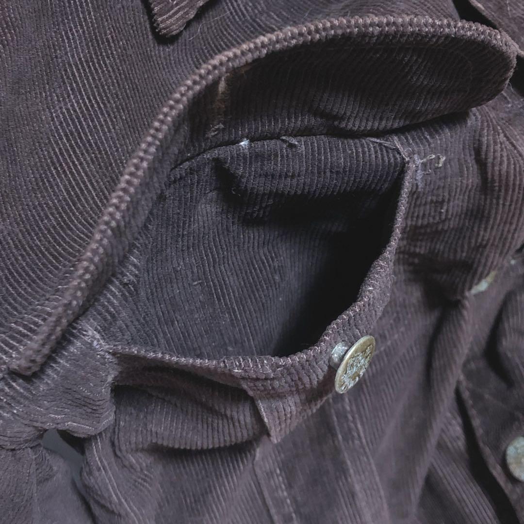 【70sヴィンテージ】Lee コーデュロイジャケット M 茶 希少サイズ