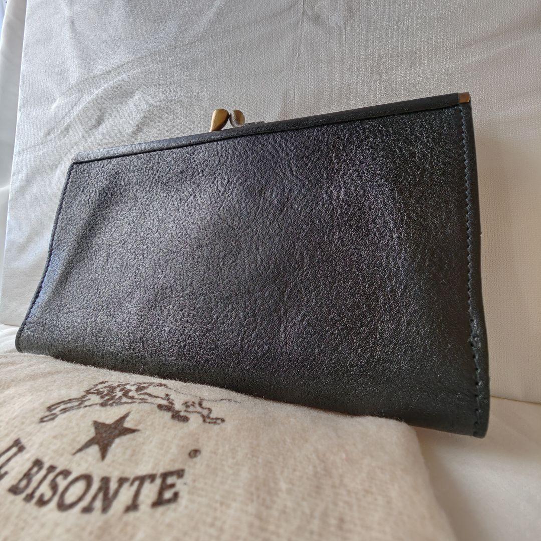 新品未使用級 イルビゾンテ 長財布 がま口 大容量 ブラック