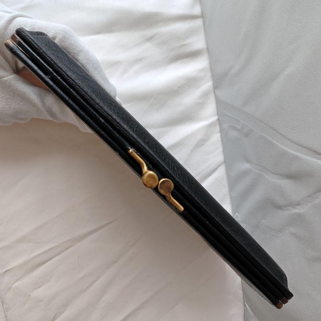 新品未使用級 イルビゾンテ 長財布 がま口 大容量 ブラック