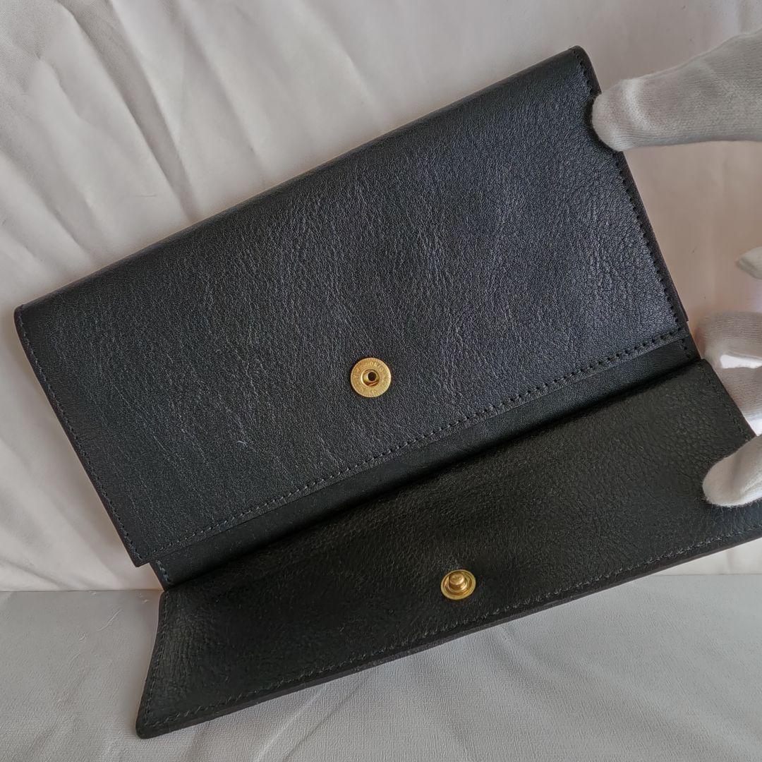 新品未使用級 イルビゾンテ 長財布 がま口 大容量 ブラック