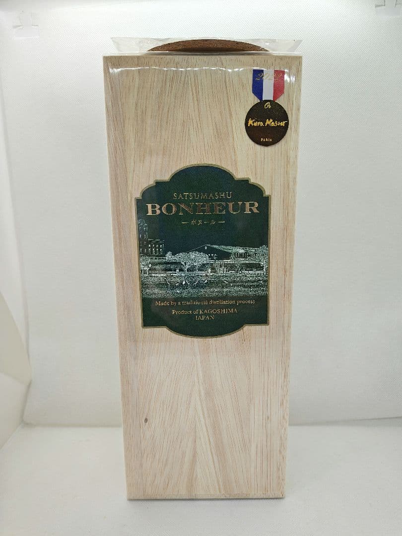 【未開封】BONHEUR ボヌール 木箱＆コースター付 /薩摩焼酎 芋焼酎