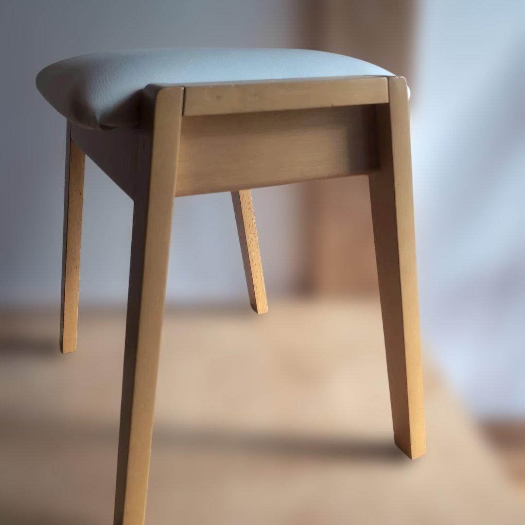 スツール ２脚セット ナチュラル スタッキングチェア 北欧 ベルメゾン
