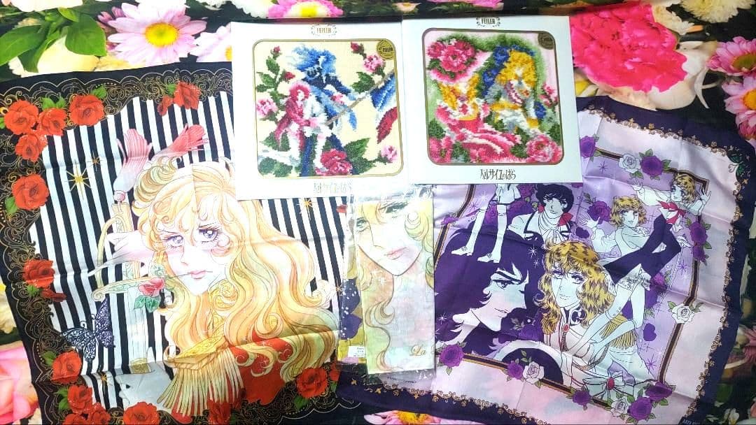 ベルサイユのばら　FEILER　アナスイ等　限定（完売品）のハンカチ　５点セット