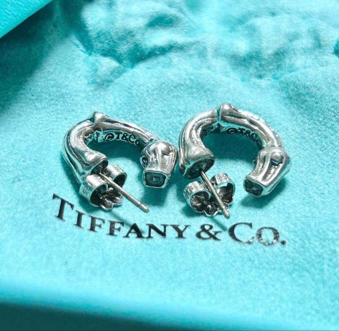 Tiffany & Co. シルバー C字型ピアス