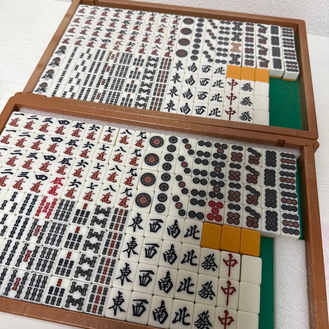 全自動麻雀卓用　麻雀牌26ミリ ２面セット　黄各136枚