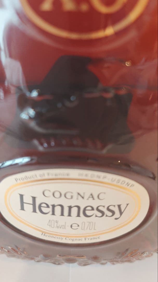 コニャック Hennessy ヘネシー X.O 金キャップ 箱付 700ml