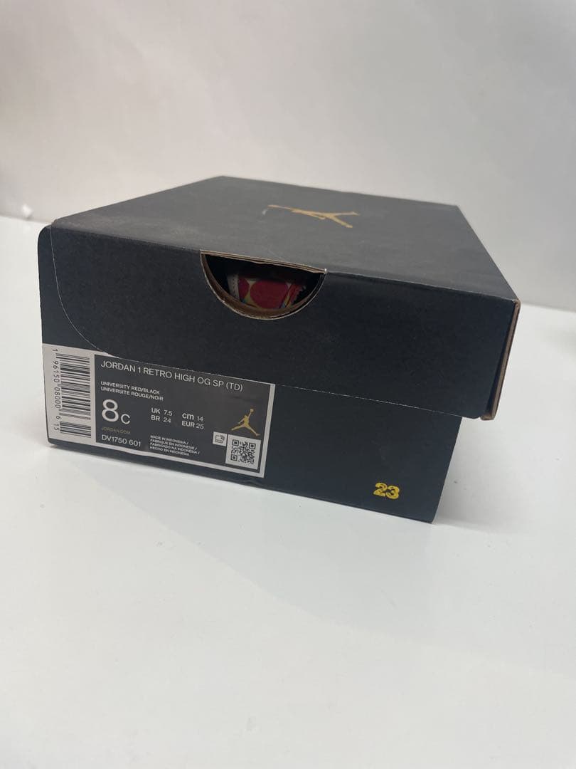 新品未使用　Nike ナイキ　ジョーダン1 スパイダーマン 14センチ