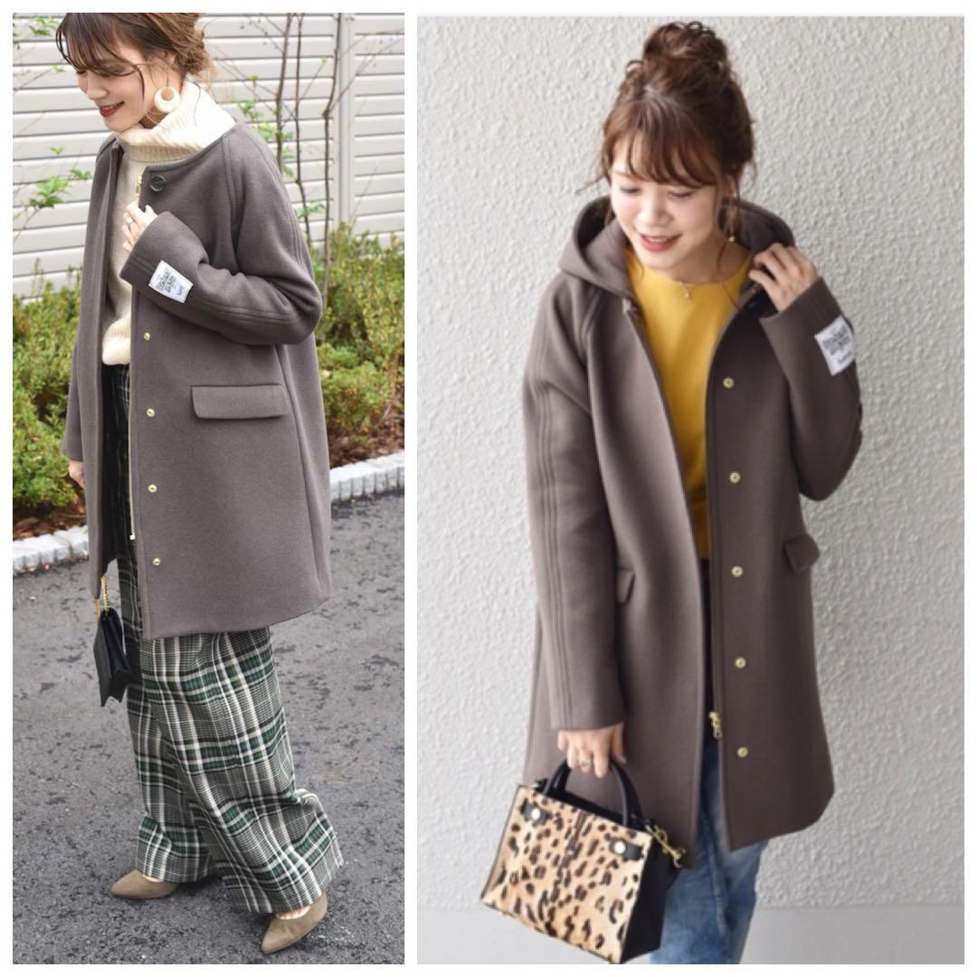 おれんじ様用 美品 SHIPS ハミルトン ウール 2WAY コート 36