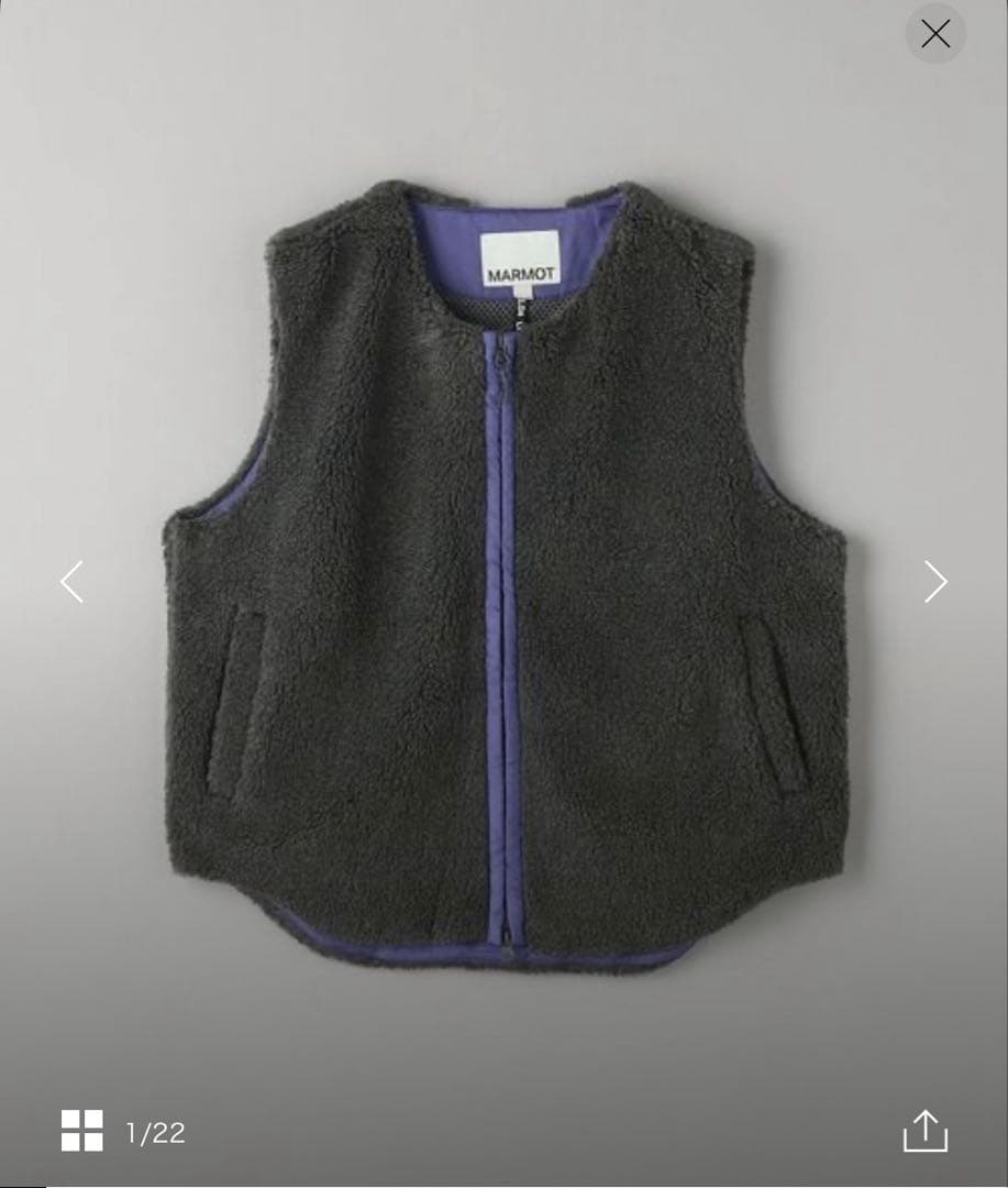 【最終値下げ】MARMOT CAPITAL ボアフリースベスト 美品