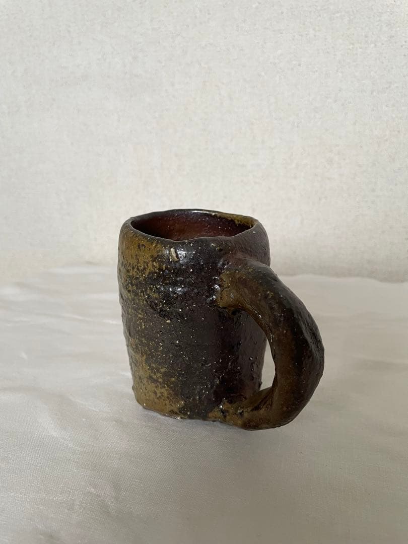 國吉清尚 作　焼締マグカップ