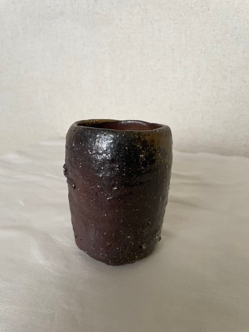 國吉清尚 作　焼締マグカップ