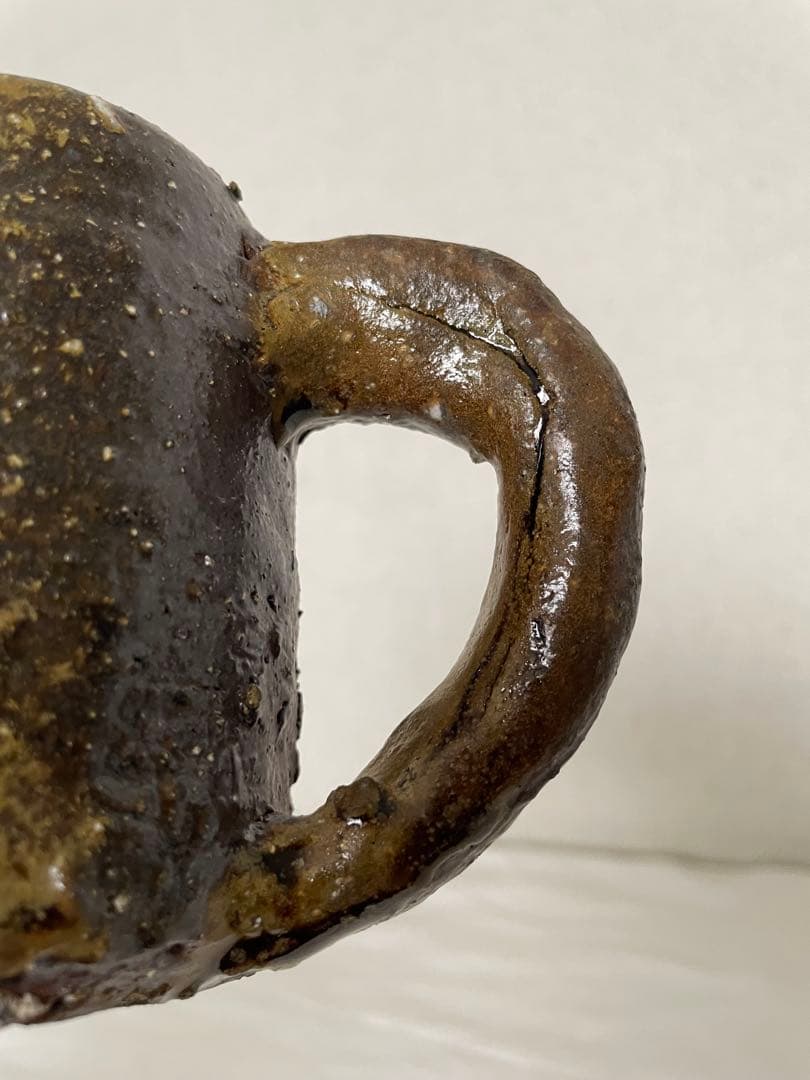 國吉清尚 作　焼締マグカップ