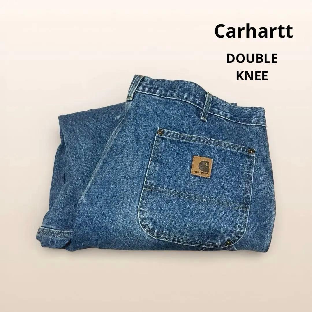 ね*離様 Carhartt ダブルニー　ペインターデニムパンツ　ブルー　ワークパ