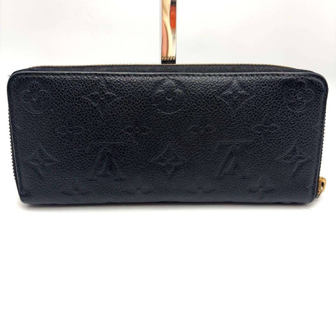美品　ルイヴィトン　クレマンス　アンプラント　長財布　ブラック　モノグラム