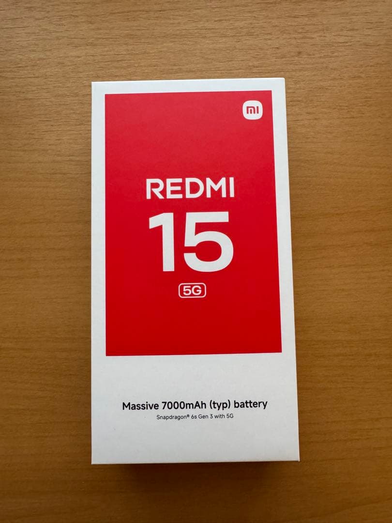スマートフォン本体 redmi15 128G 5G