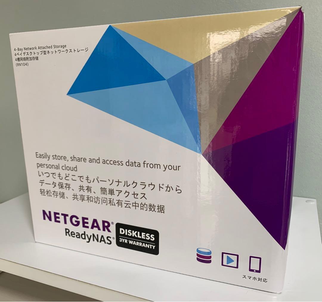 【新品】NETGEAR Ready 4Bay-NAS RN104