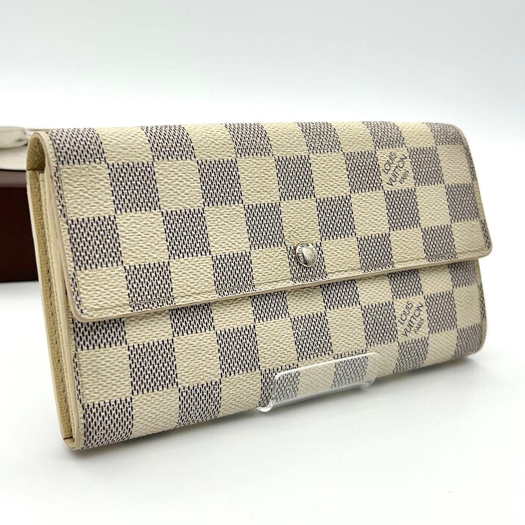 ルイヴィトン 長財布 ダミエアズール ポルトフォイユサラ 男女兼用