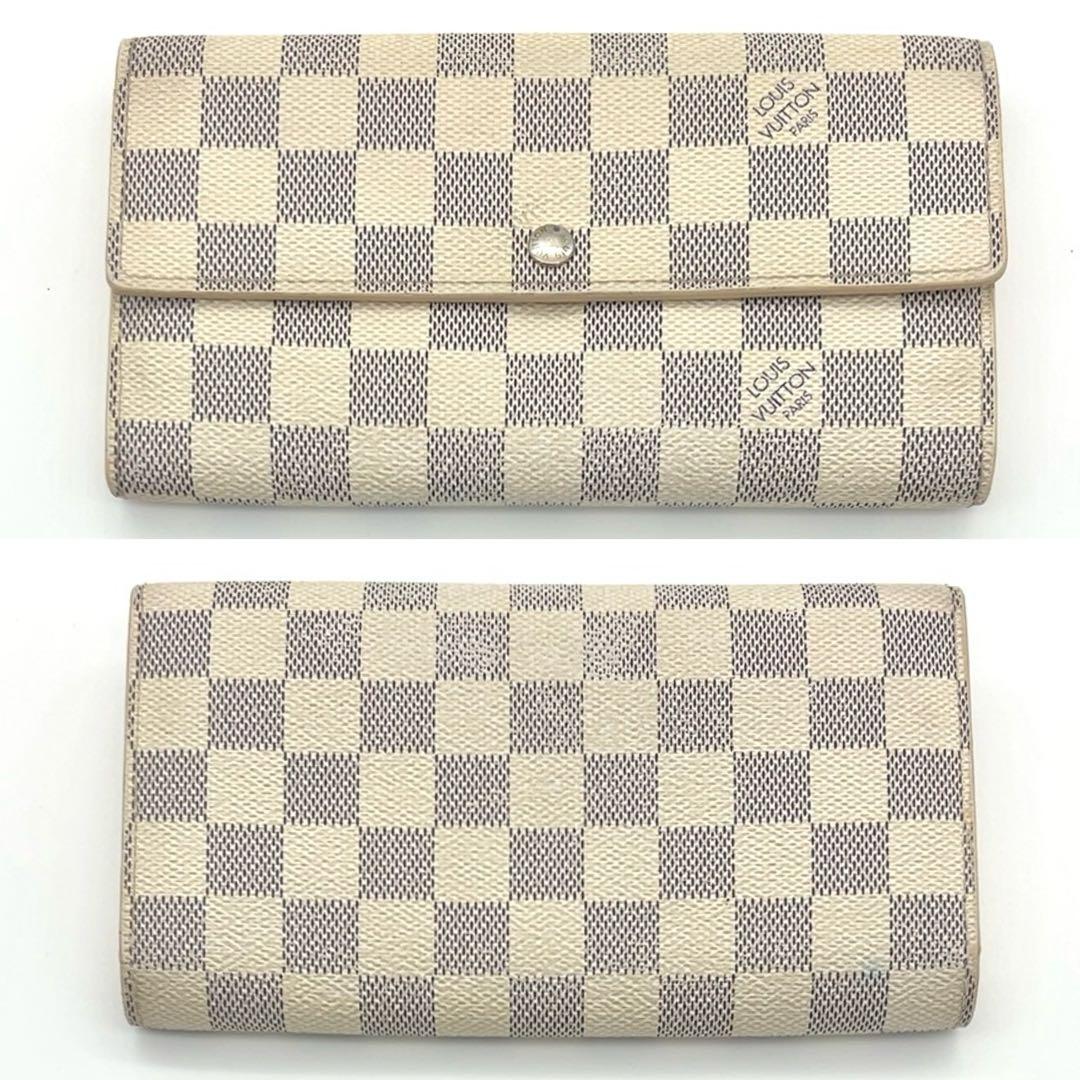 ルイヴィトン 長財布 ダミエアズール ポルトフォイユサラ 男女兼用