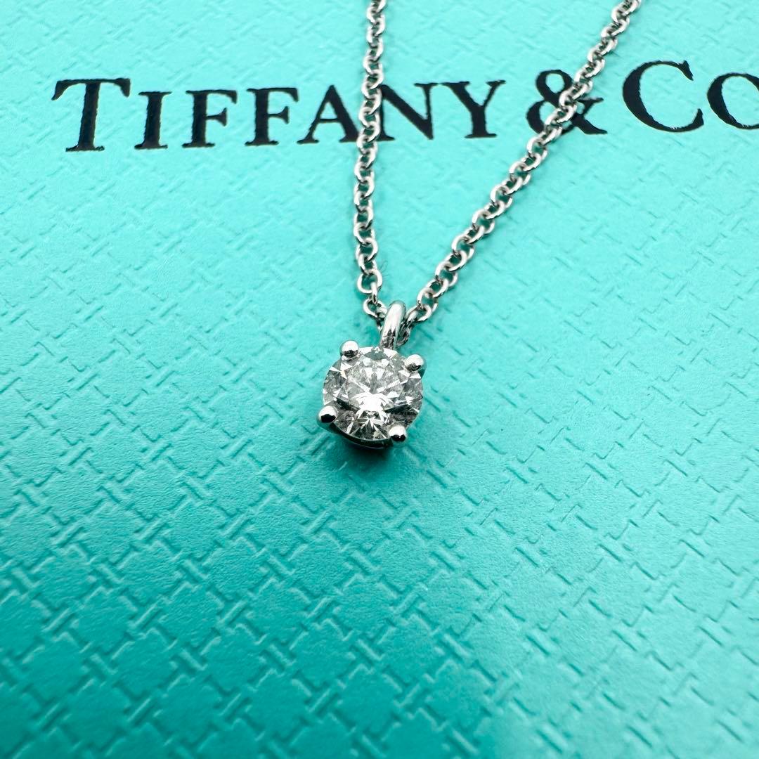 【美品】ティファニー TIFFANY＆Co. ネックレス PT950 ダイヤ